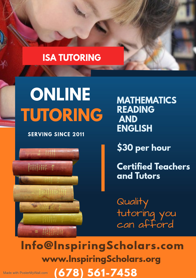 private tutoring flyer